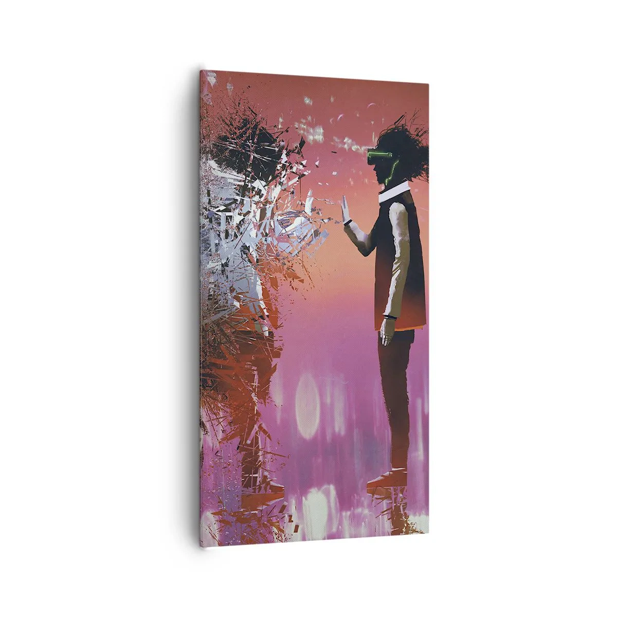 Tablou pe pânză - Este posibil să privești în interiorul tău? - 65x120 cm