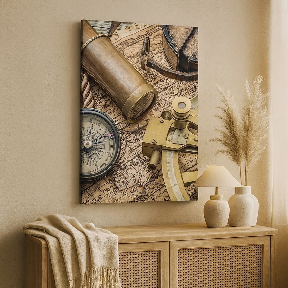 Tablou pe pânză - Stabilește cursul - 50x70 cm