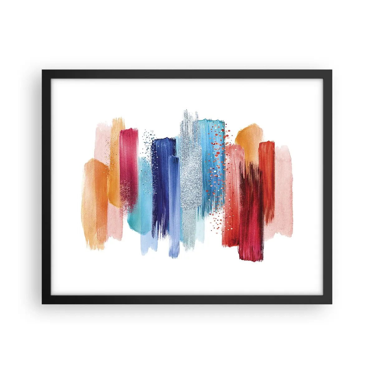 Poster în ramă neagră - Sus și jos - 50x40 cm