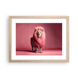 Poster în ramă de stejar deschis - Și nu-ți mai este frică - 40x30 cm