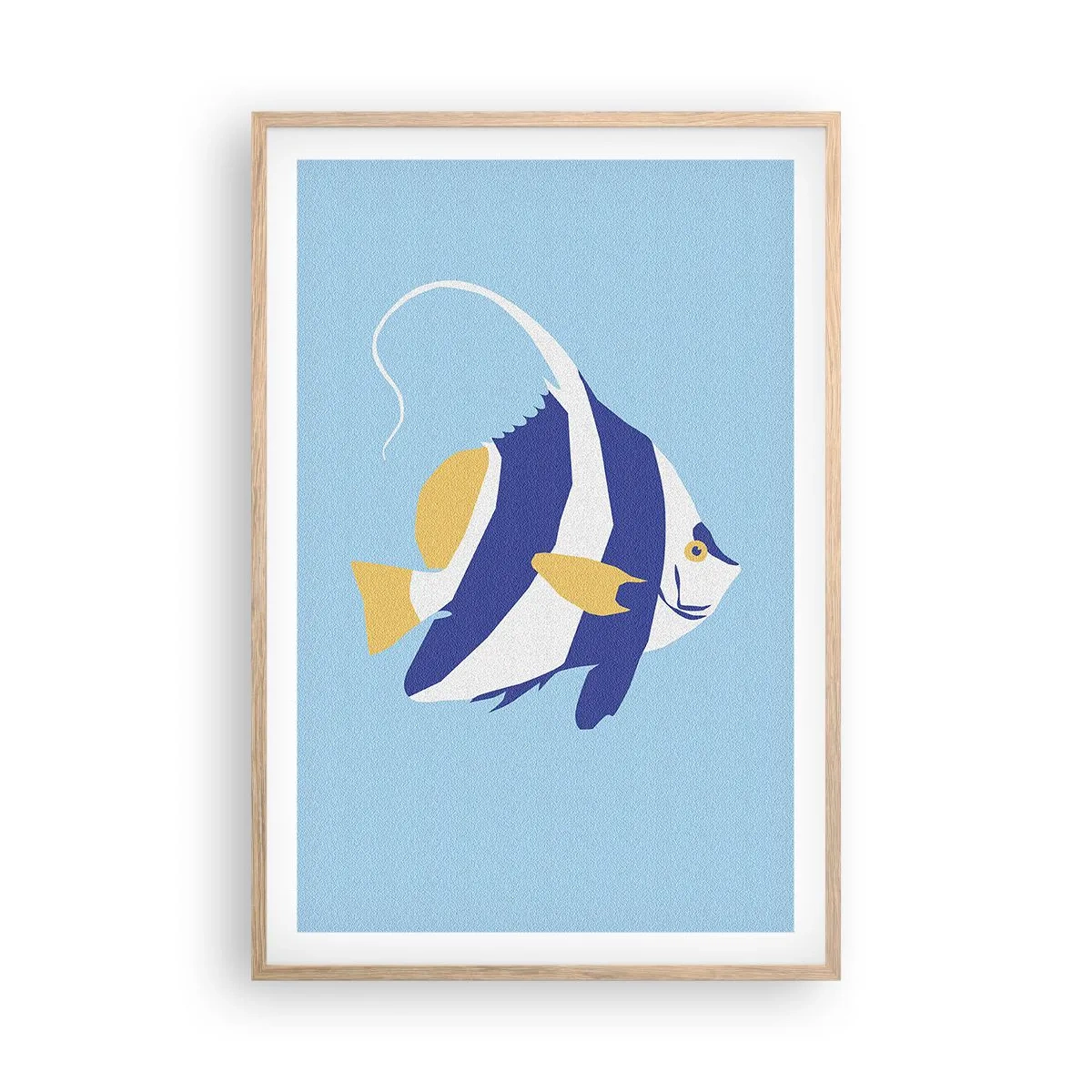 Poster în ramă de stejar deschis - Frumoasa din apele tropicale - 61x91 cm