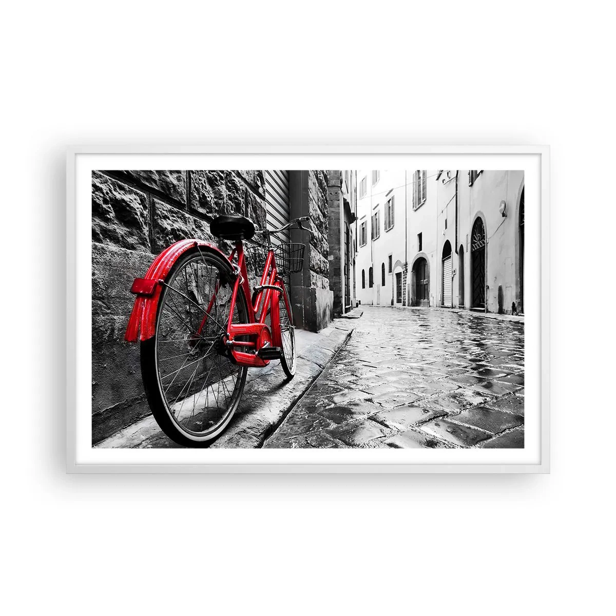 Poster în ramă albă - Adevărata frumusețe nu îmbătrânește - 91x61 cm