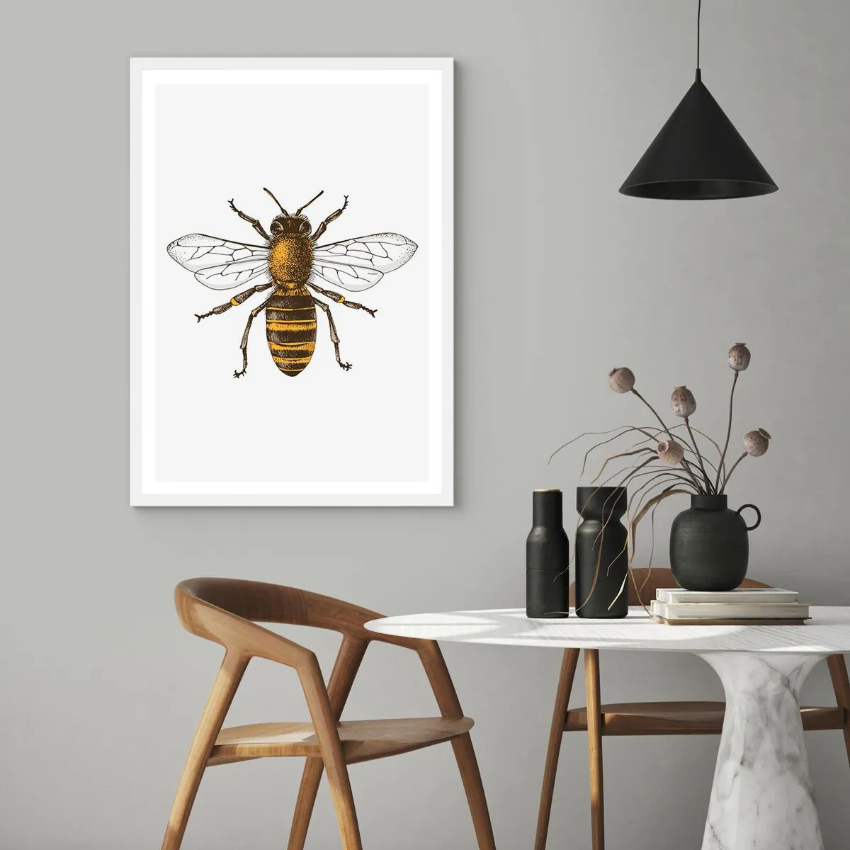 Poster în ramă albă - Frumoasă și bună - 30x40 cm