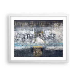 Poster în ramă albă - Ca pe gheață, ca pe asfalt - 50x40 cm