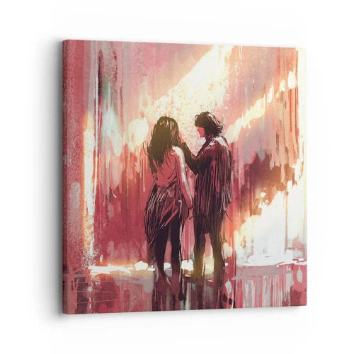Tablou pe pânză - Spectacolul etern al iubirii - 30x30 cm