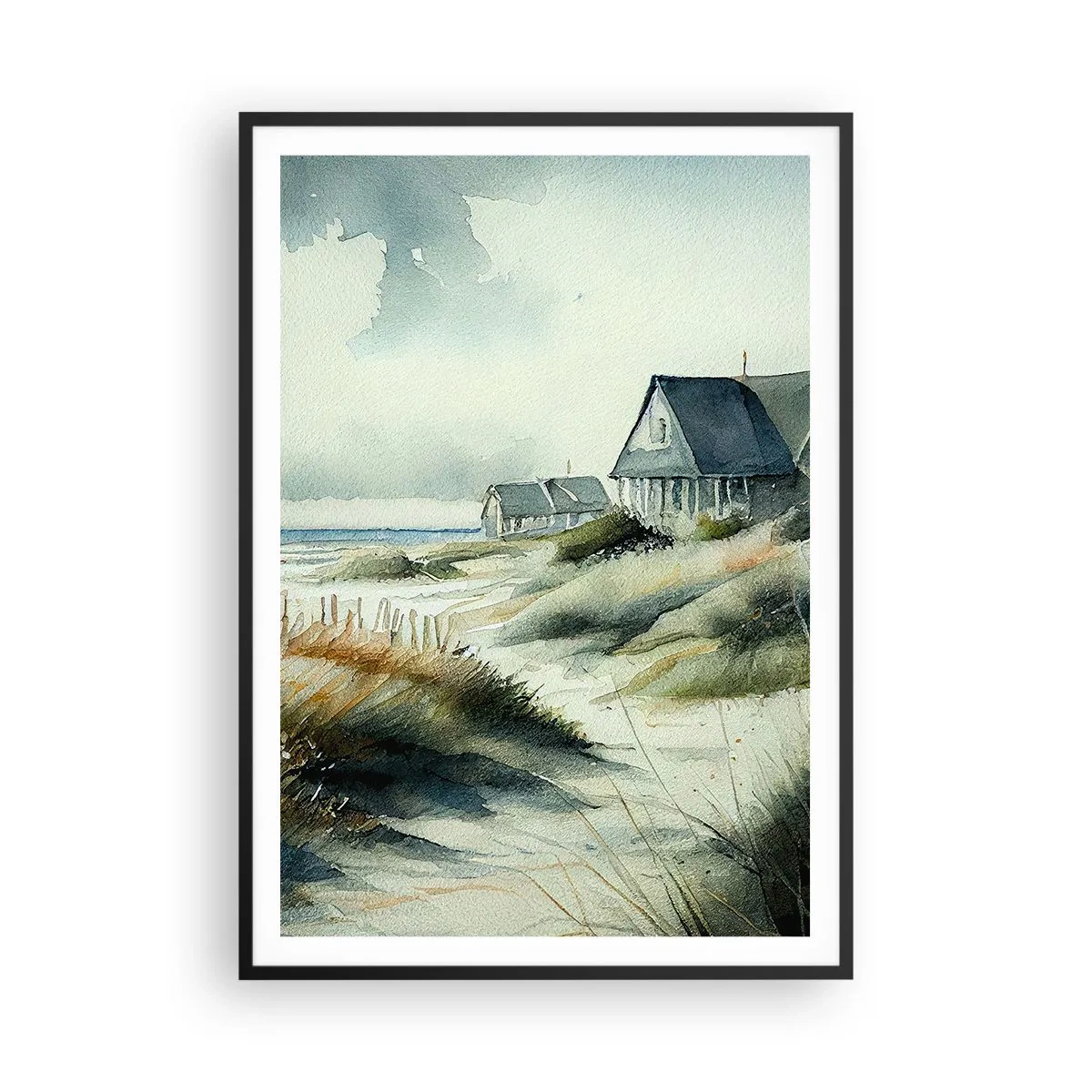 Poster în ramă neagră - Departe de agitație - 70x100 cm