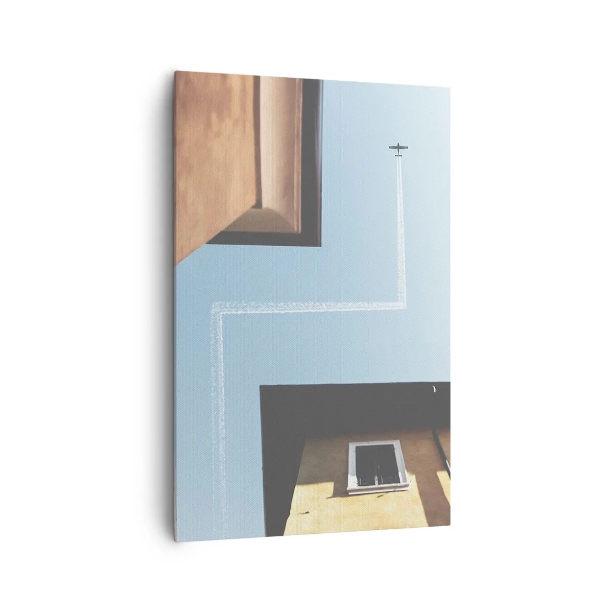 Tablou pe pânză - Deasupra labirintului urban - 80x120 cm