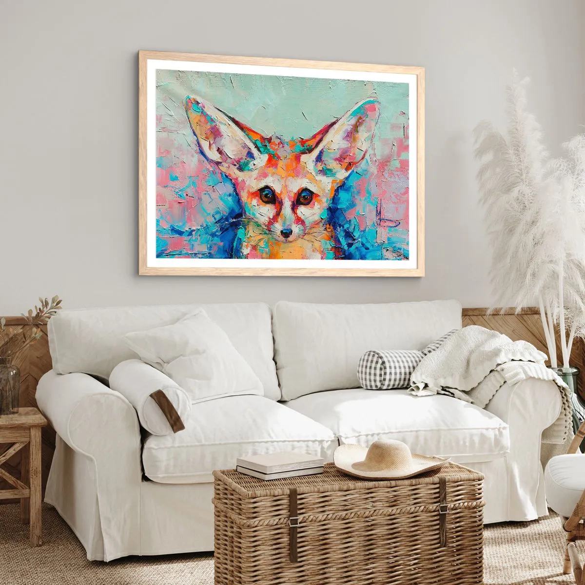 Poster în ramă de stejar deschis - Sunteți gata pentru mine? - 40x30 cm