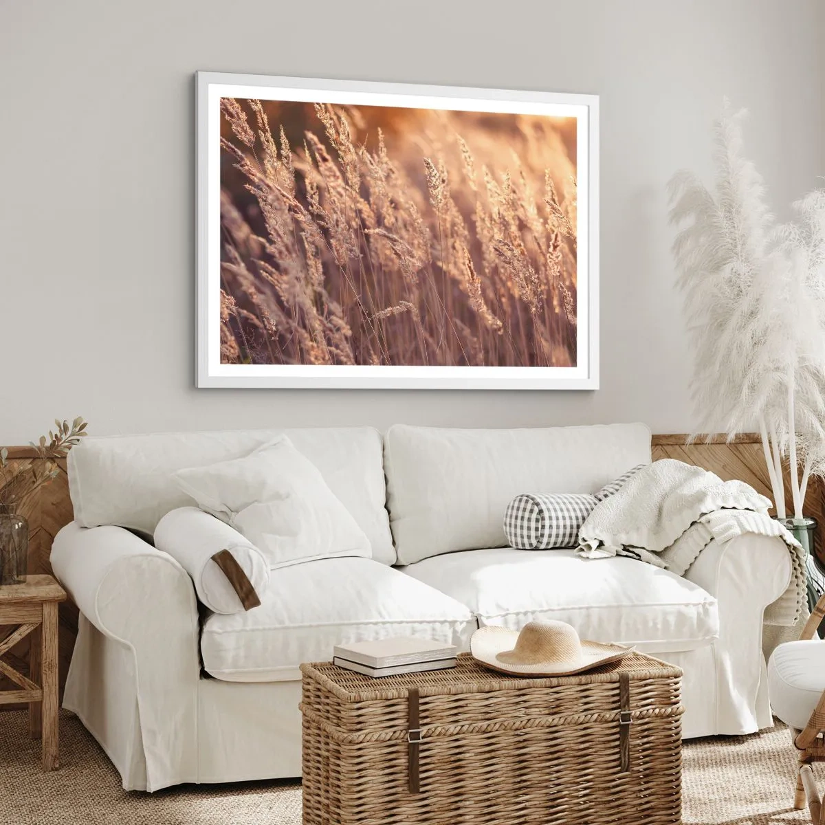 Poster în ramă albă - Gata să întâmpine toamna - 40x30 cm