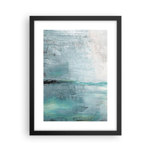 Poster în ramă neagră - Orizontal în albastru - 30x40 cm