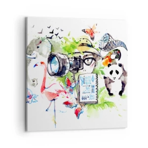 Tablou pe pânză - Prin obiectivul unui călător - 60x60 cm