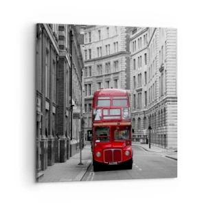 Tablou pe pânză - Viața de zi cu zi nu trebuie să fie gri - 60x60 cm