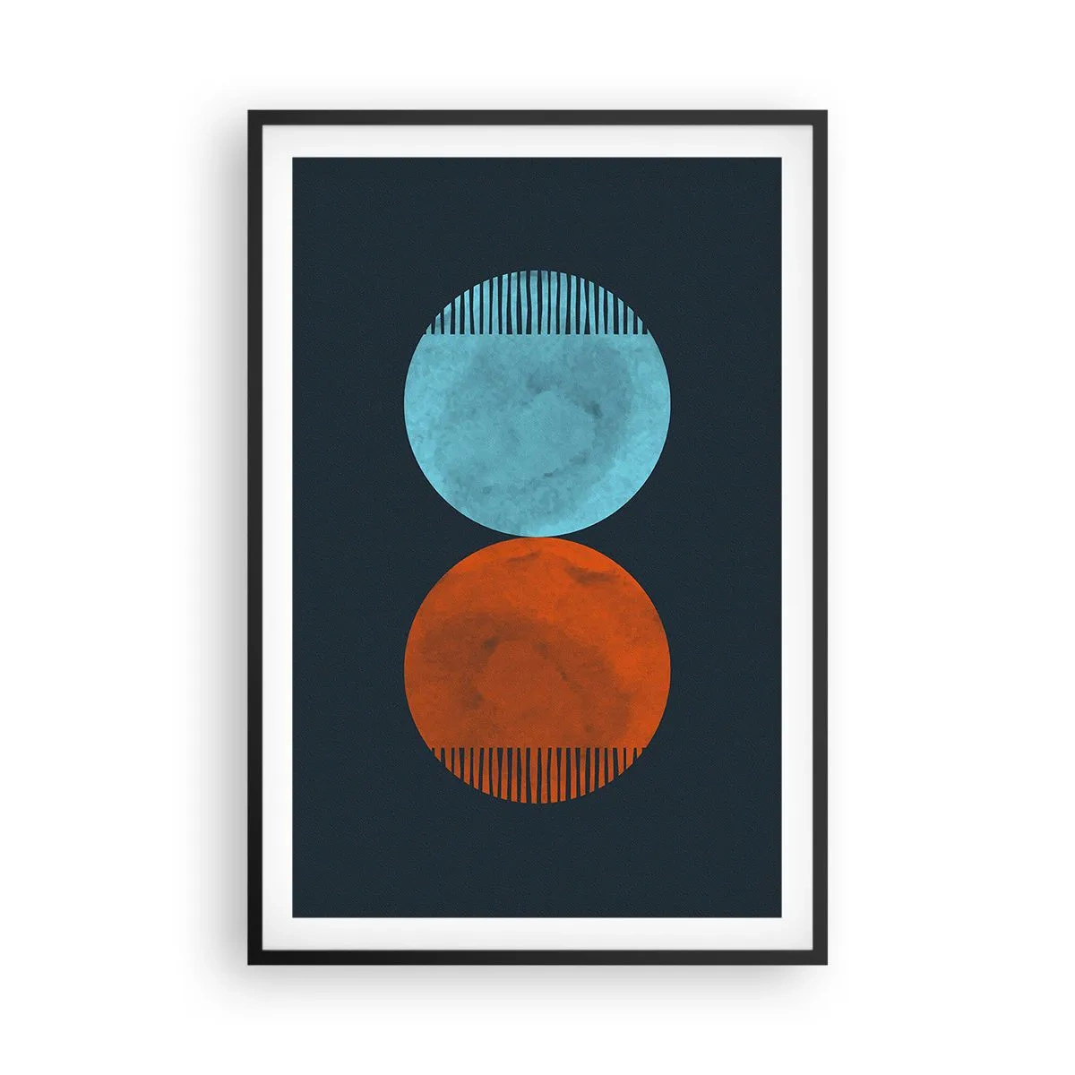 Poster în ramă neagră - Doar geometrie? - 61x91 cm