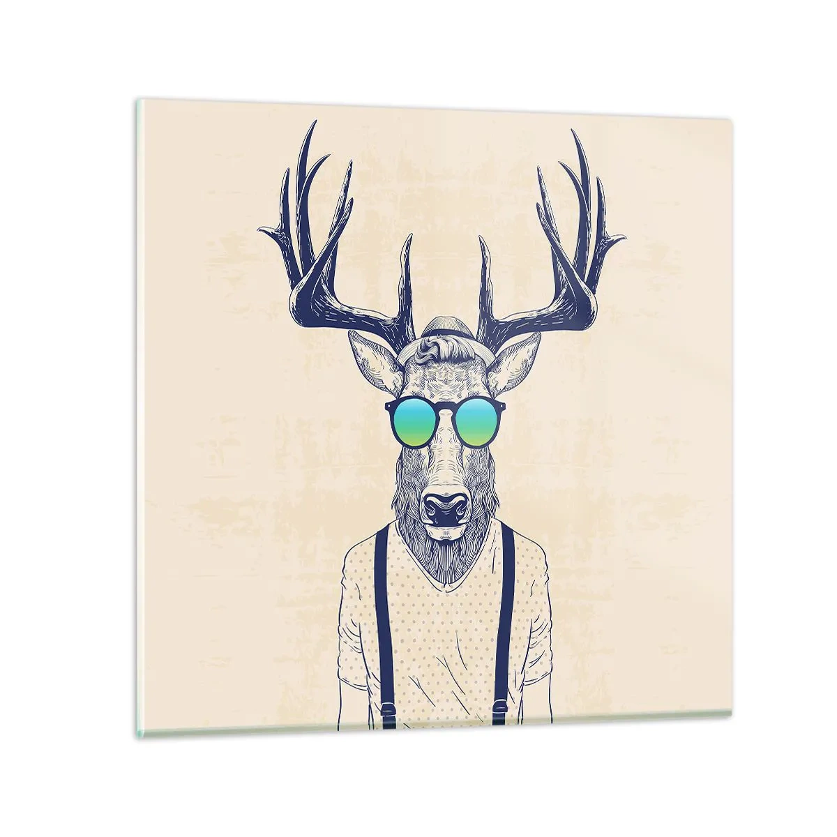 Tablou pe sticlă - Și la cine te așteptai? - 60x60 cm