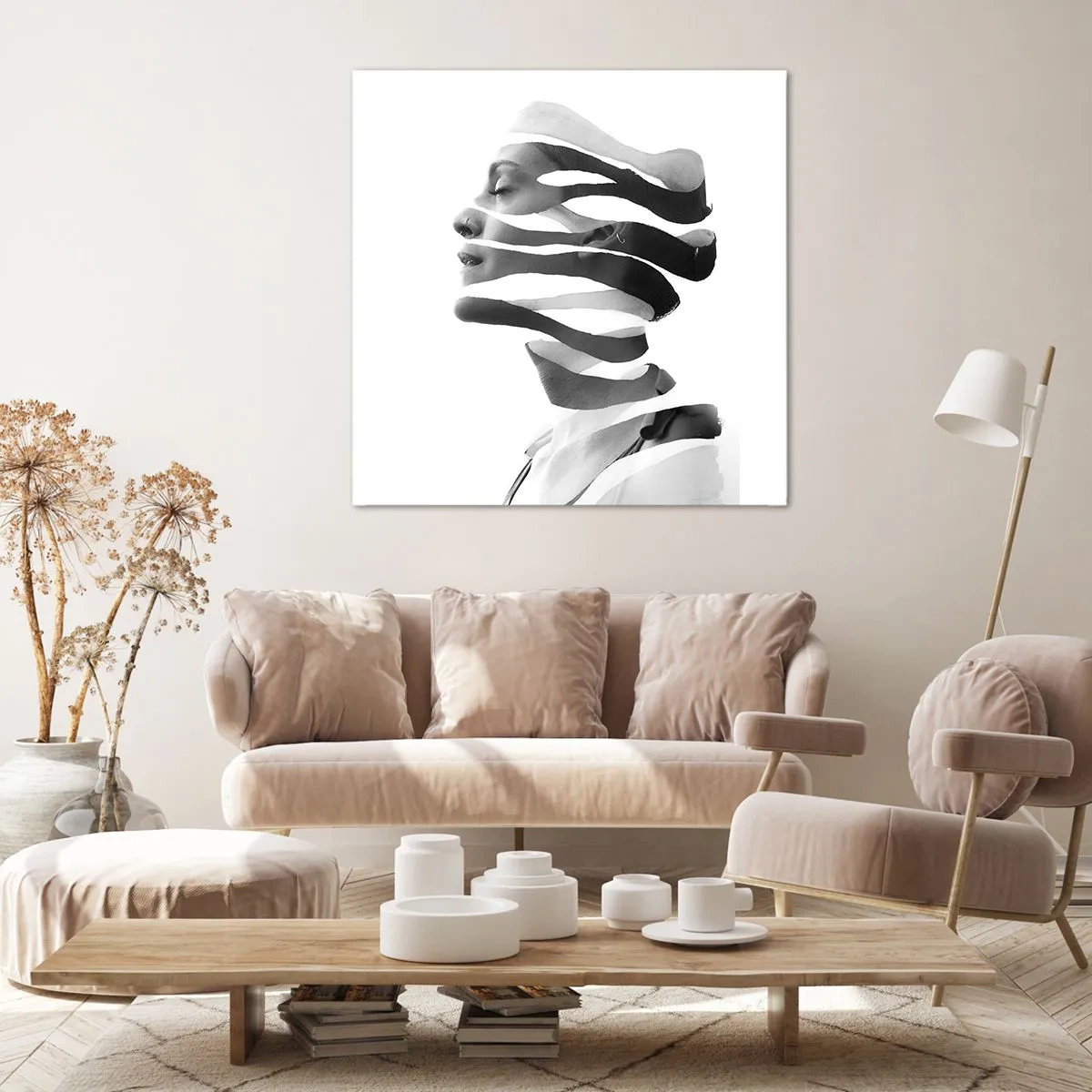 Tablou pe pânză - Un portret suprarealist - 70x70 cm