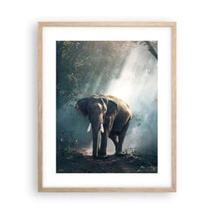 Poster în ramă de stejar deschis - O plimbare liniștită - 40x50 cm