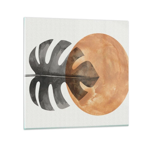 Tablou pe sticlă - Doar soarele - 40x40 cm