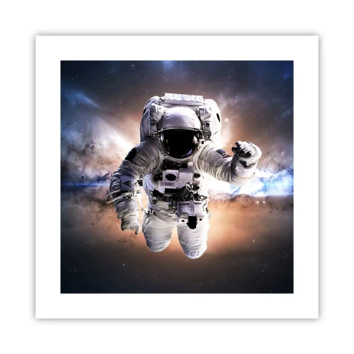 Poster - Salutări din spațiul cosmic - 40x40 cm