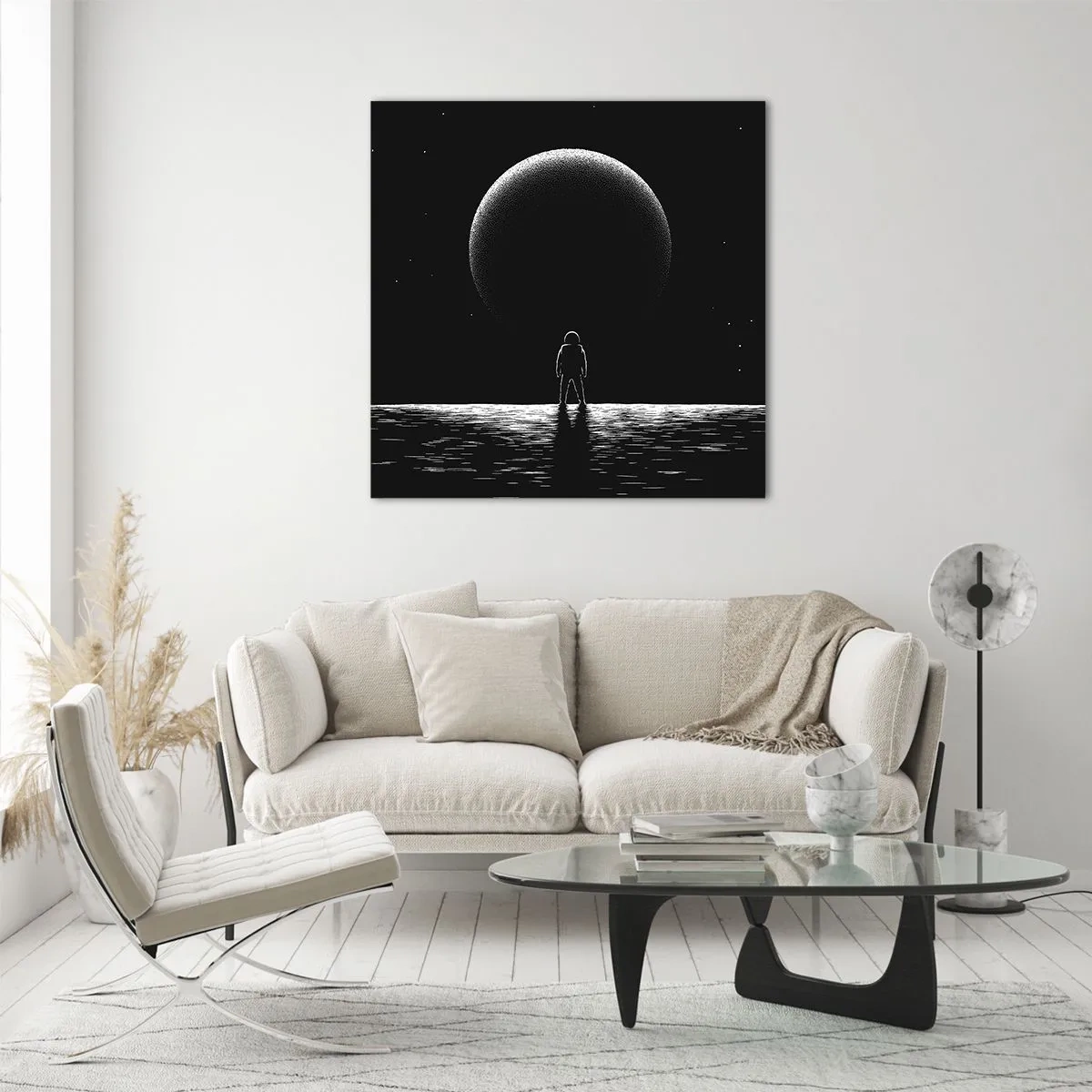 Tablou pe sticlă - Față în față - 50x50 cm