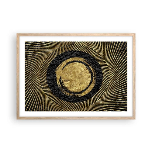 Poster în ramă de stejar deschis - Compoziție glamour - 70x50 cm