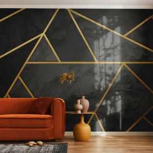 Tapet Premium Sand - Întuneric și lumină - Abstracția, Bucată, Model modern - 250x175 cm