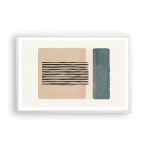 Poster în ramă albă - Totul este în regulă - 91x61 cm