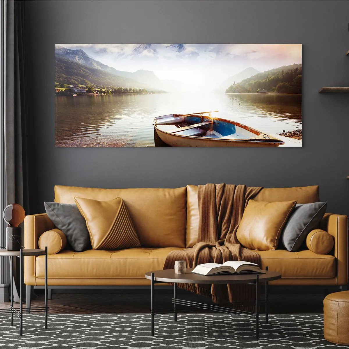 Tablou pe sticlă - Peste apa mare și limpede - 120x50 cm