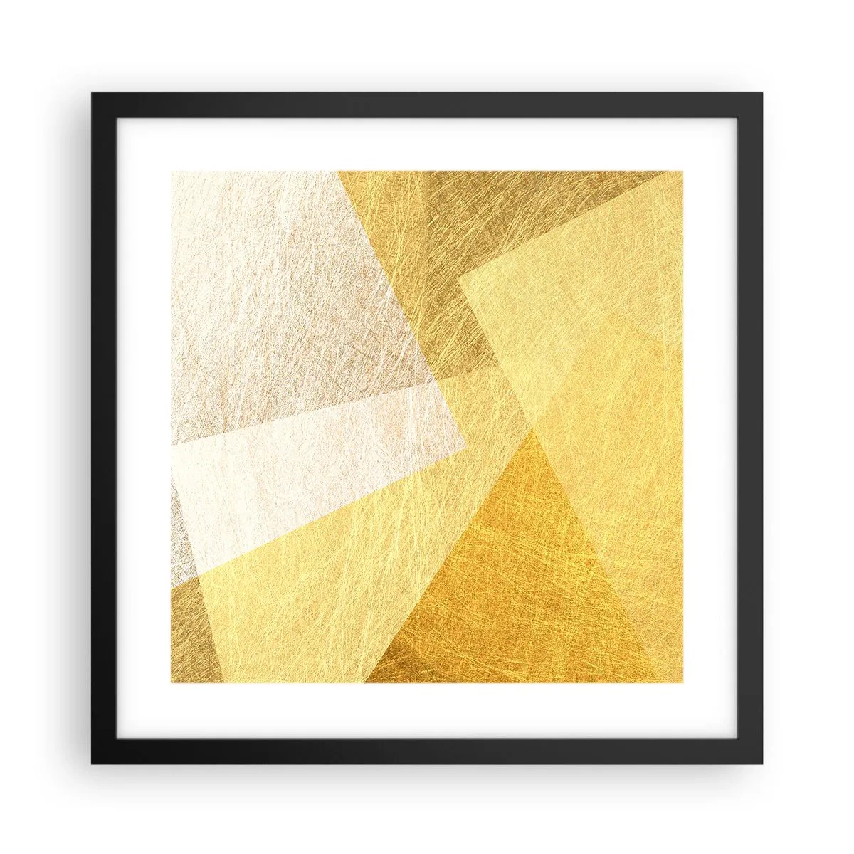 Poster în ramă neagră - Vremea de geometrie - 40x40 cm