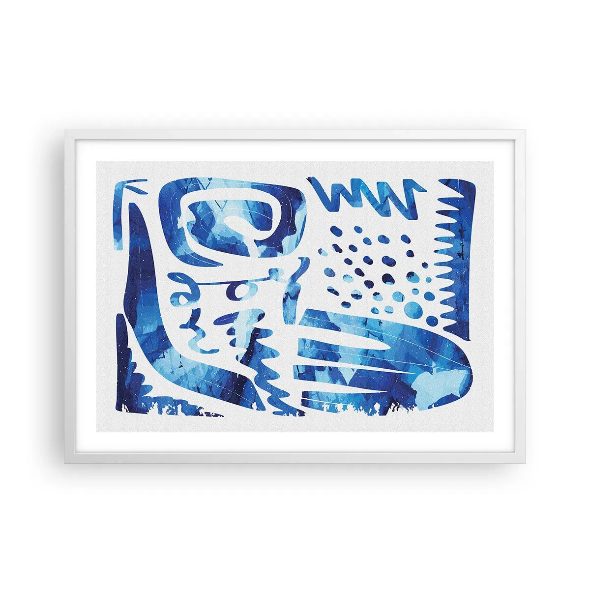 Poster în ramă albă - Înapoi la rădăcini - 70x50 cm