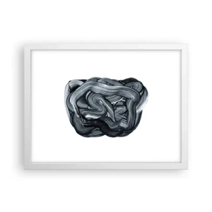 Poster în ramă albă - Nu este atât de simplu - 40x30 cm