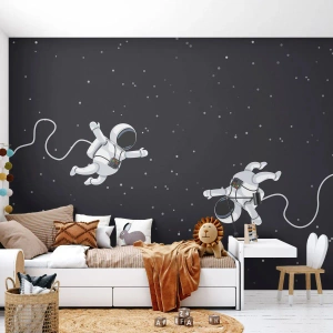 Tapet Premium Sand - Dansul spațial - Abstracția, Astronaut, Cosmos - 100x70 cm