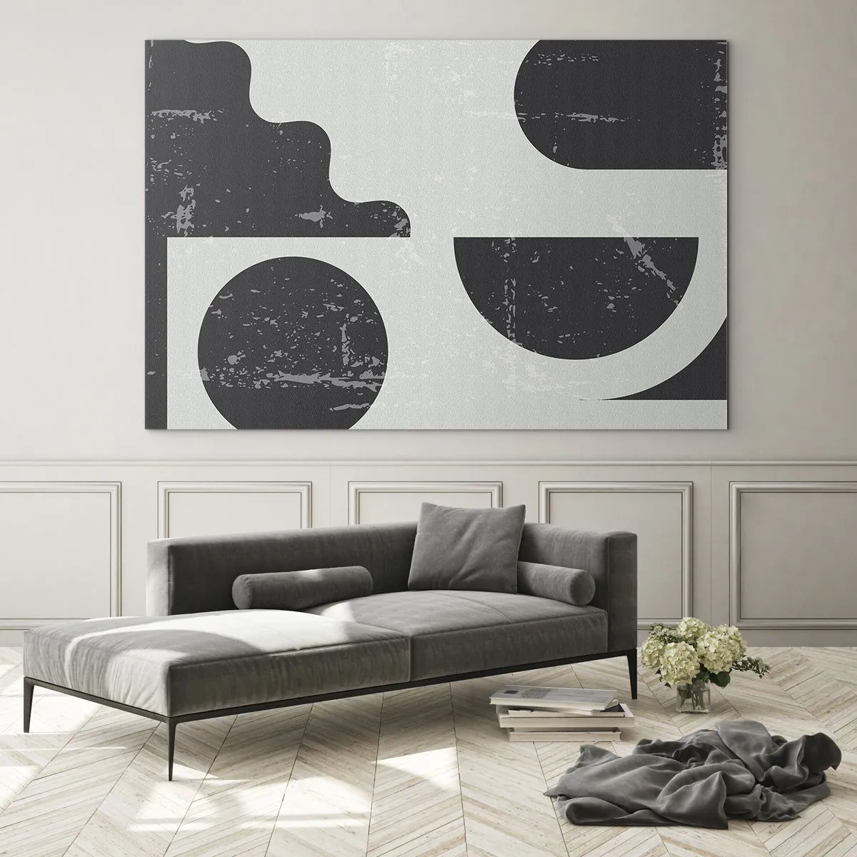 Tablou pe sticlă - Compoziție deasupra și dedesubt - 120x80 cm