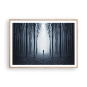 Poster în ramă de stejar deschis - Și totul este simplu și clar - 100x70 cm