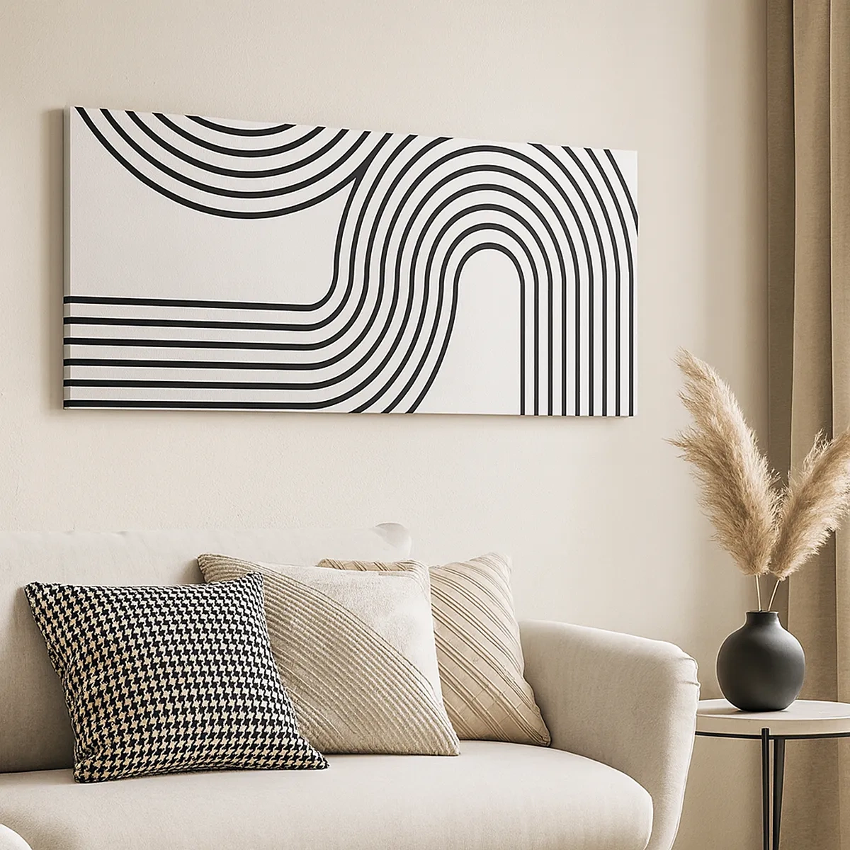 Tablou pe pânză - Pe o curbă - 30x30 cm