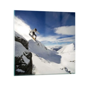 Tablou pe sticlă - Libertate fără frontiere - 30x30 cm