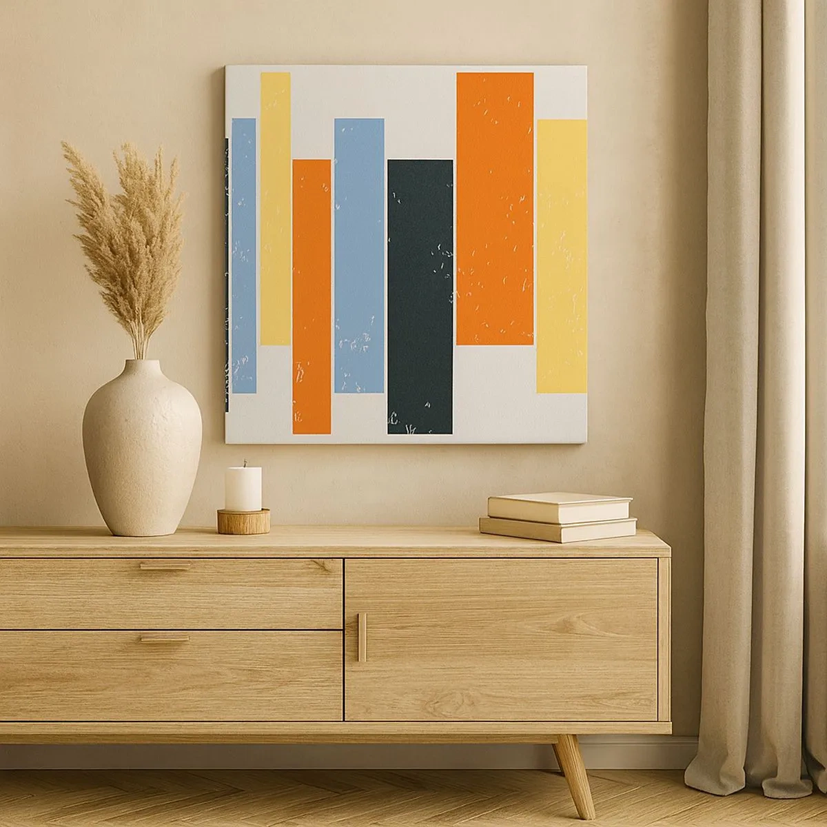 Tablou pe pânză - Înregistrare muzicală - 30x30 cm