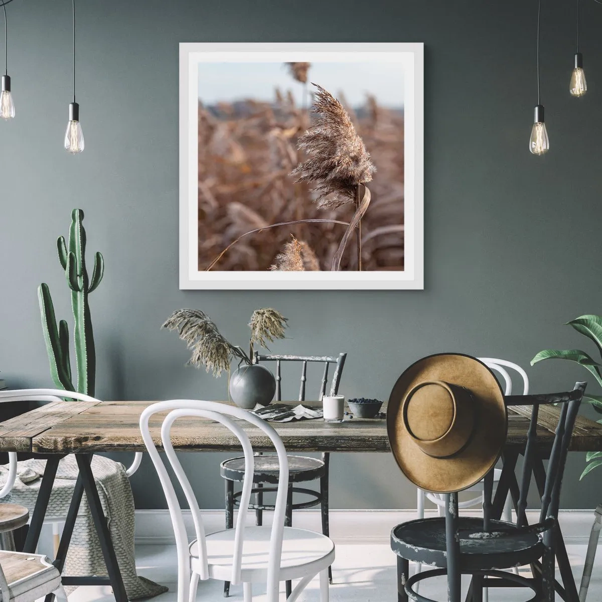 Poster în ramă albă - E timpul să zbori cu vântul - 30x30 cm