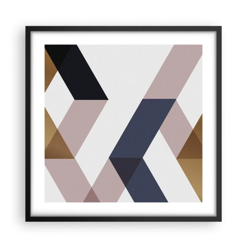 Poster în ramă neagră - Planuri și unghiuri - 50x50 cm