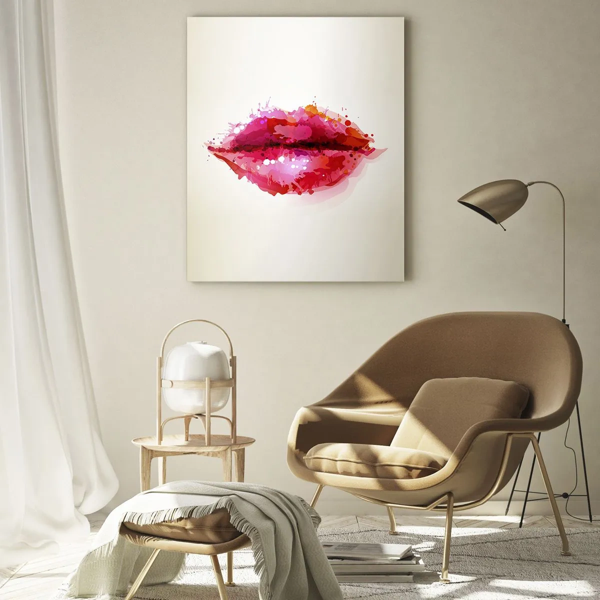 Tablou pe sticlă - O nuanță mai roșie de roșu - 50x70 cm