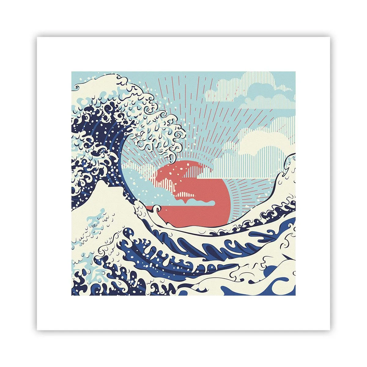 Poster - Din inspirații japoneze - 30x30 cm