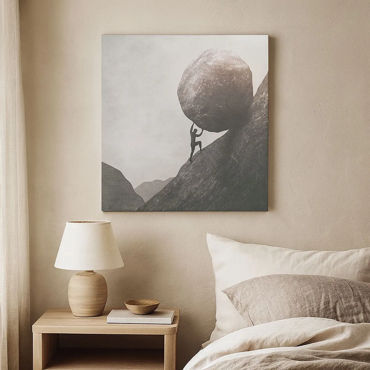 Tablou pe pânză - Cred, în ciuda așteptărilor - 30x30 cm