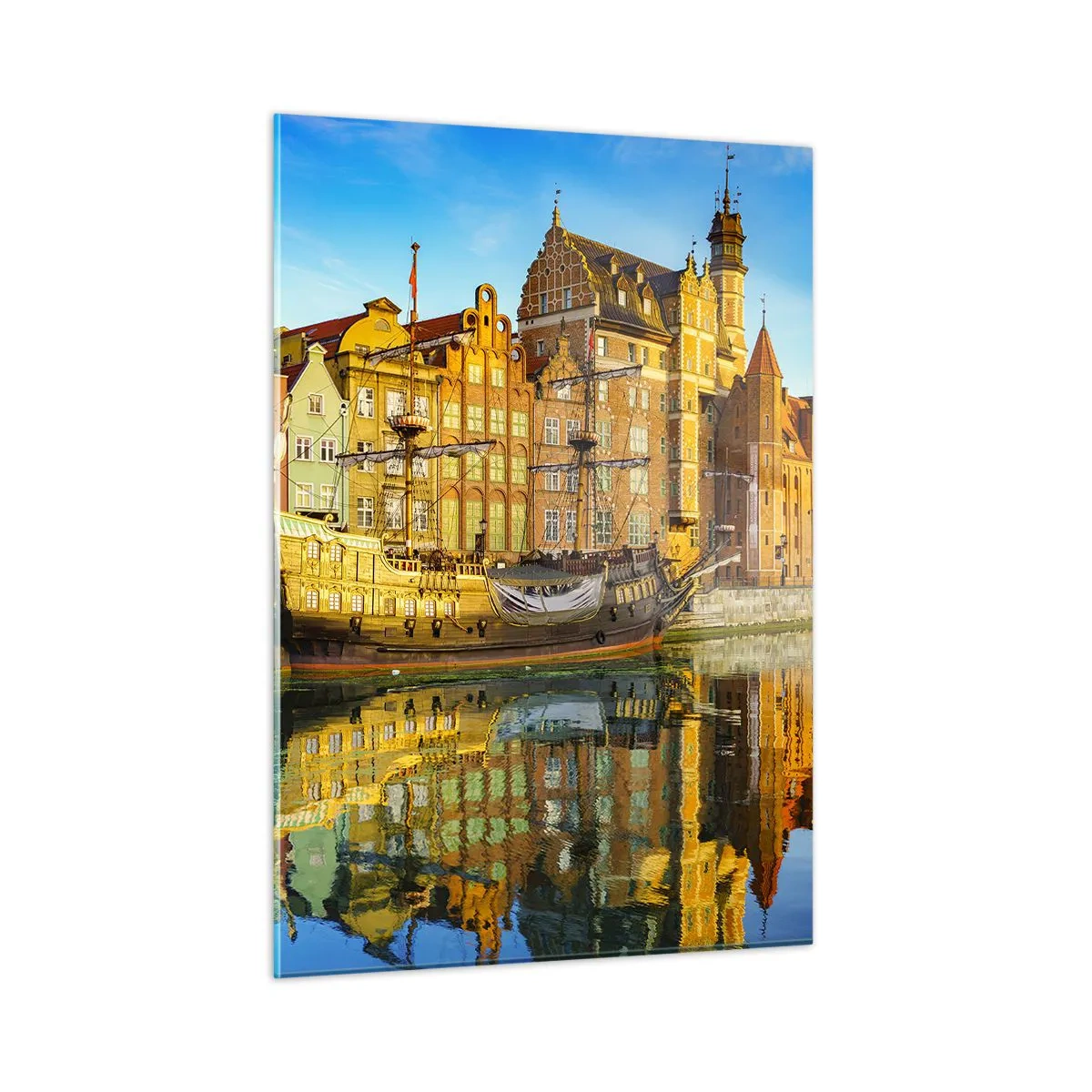 Tablou pe sticlă - Trecutul în oglindă - 50x70 cm
