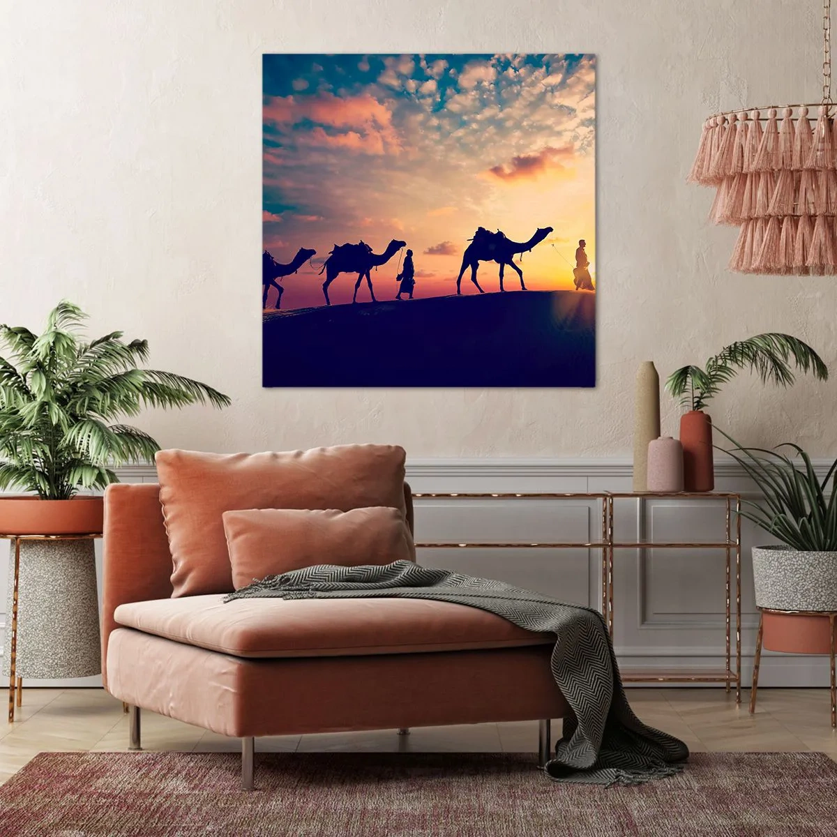 Tablou pe pânză - Spiritul misterios al Orientului - 40x40 cm