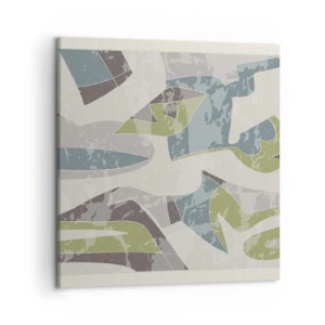 Tablou pe pânză - Compoziție din spatele geamului - 50x50 cm