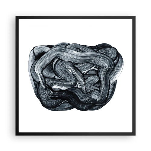 Poster în ramă neagră - Nu este atât de simplu - 60x60 cm