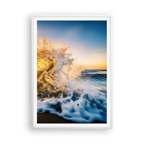 Poster în ramă albă - Joc în nisip - 70x100 cm