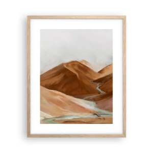 Poster în ramă de stejar deschis - La sursă - 40x50 cm