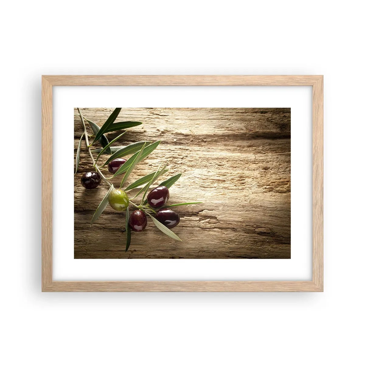 Poster în ramă de stejar deschis - Direct din natură - 40x30 cm