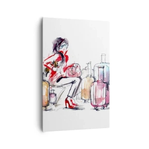 Tablou pe pânză - Să ne așezăm înainte de călătorie - 80x120 cm