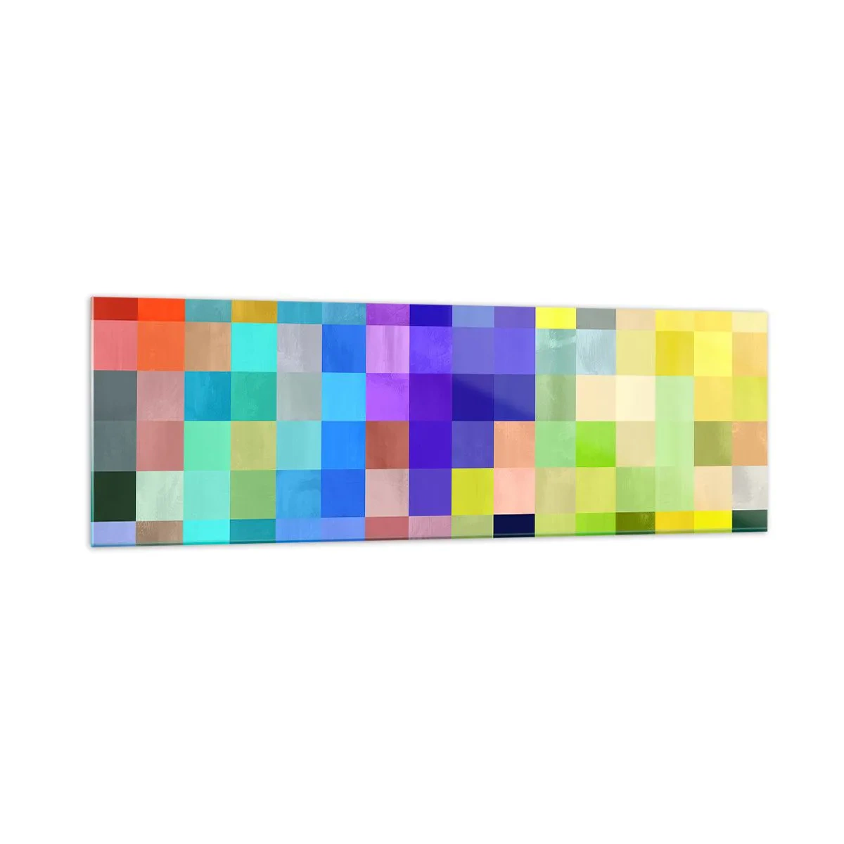 Tablou pe sticlă - Fiecare diferit, toate sunt egale - 160x50 cm